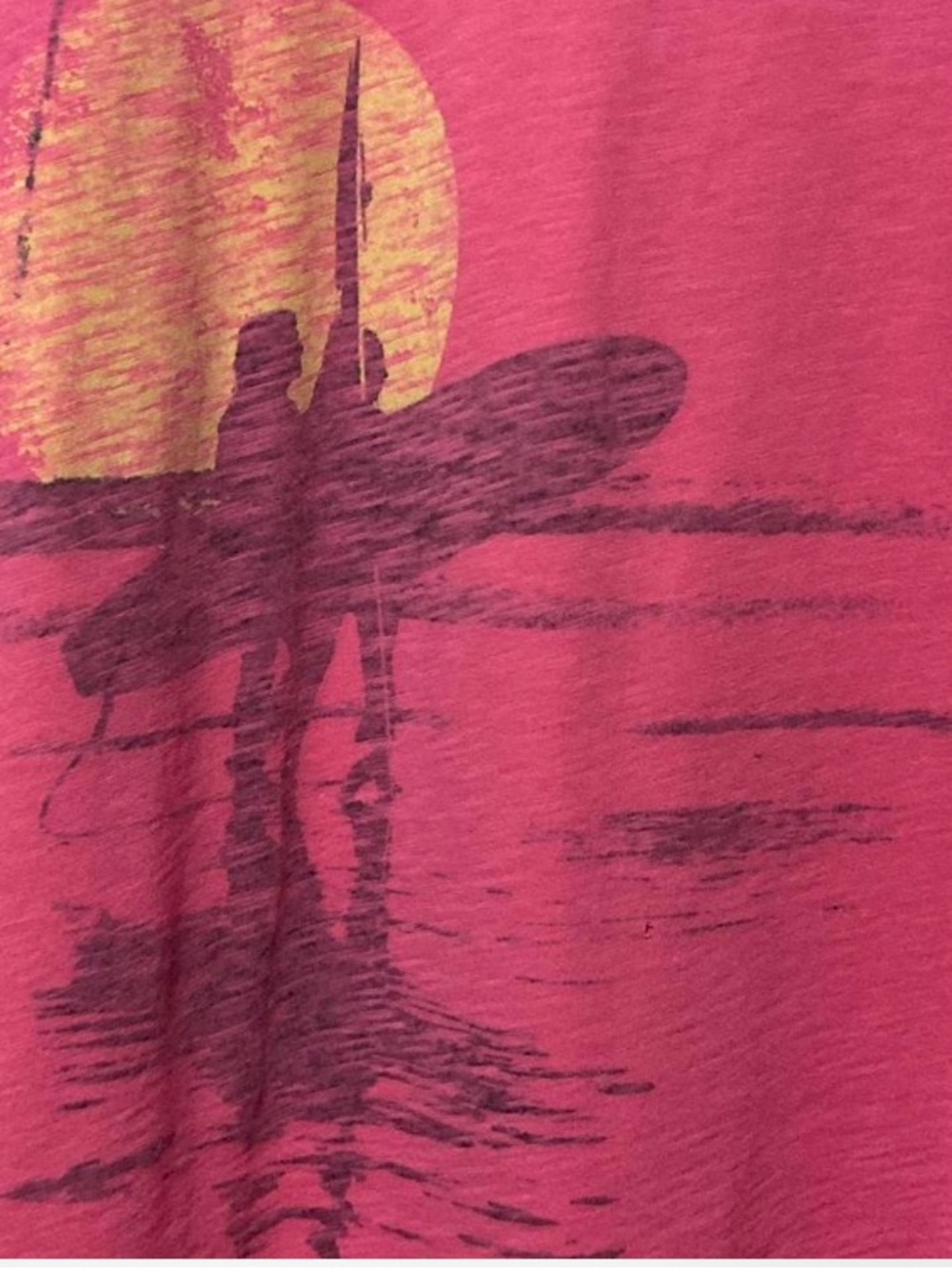 Women’s Relaxed Sunset Graphic Top - Pink - Picture 2 of 4